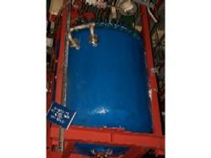 Used Pfaudler 300 gallon vertical glass lined vacuum receiver