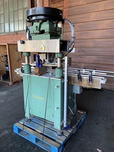 Used Capper, EMS, 4-Spindle, Mdl D, 38MM, Cap Feeder, #S744340