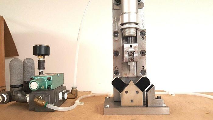 Used Mead Air Press with double palm buttons Stamping Forming Crimping Metal