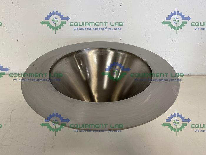 Used Stainless Steel Sanitary Reducer 12" OD to 2 1/2" Sanitary Fitting 5 1/2" Height