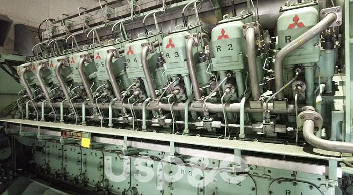 Used 16.5 MW 2002 Used Mitsubishi 18KU30GA Natural Gas Generator Sets