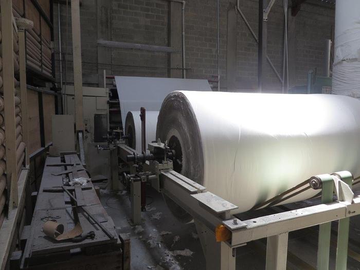 Used 110" (2.79M) PERINI 716B TISSUE REWINDER