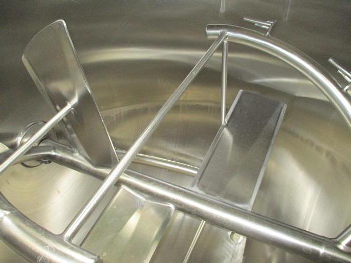 Used JC Pardo/Cleveland Cook Chill Horizontal Agitator Mixer Kettles; Md#HAMKDL; 400G & 300G