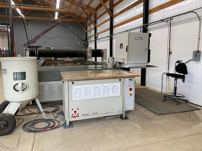 Used 2004 OMAX MAX 80160 WATERJET CUTTING SYSTEM W/ TILT-A-JET