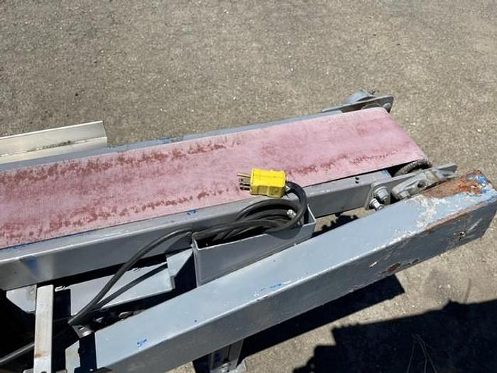 Used 10' Long x 5" Wide Flat Belt Conveyor