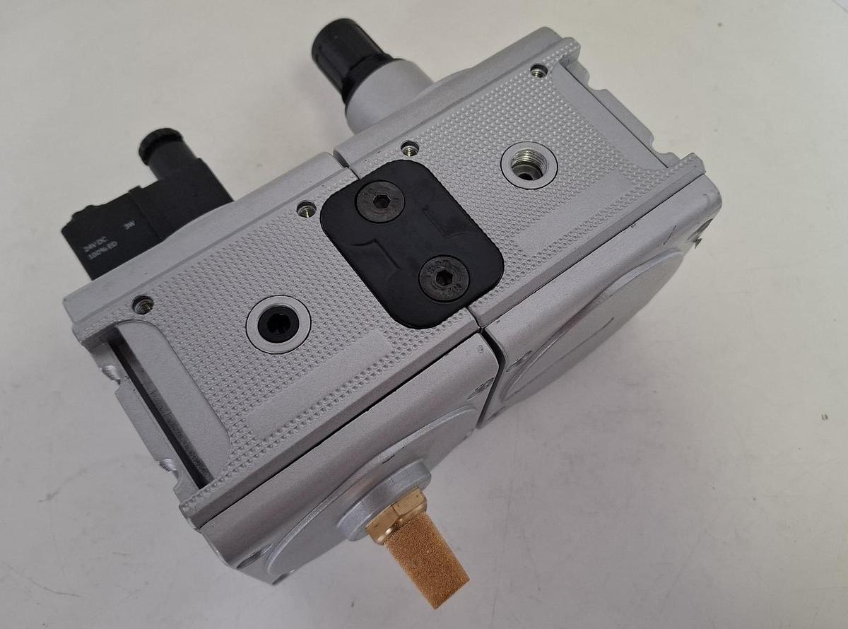 Druckregler + 3/2 Wege Magnetventil, Größe 5, G1", R 10-6 + M CL10 24V DC, Multifix, neu -50%