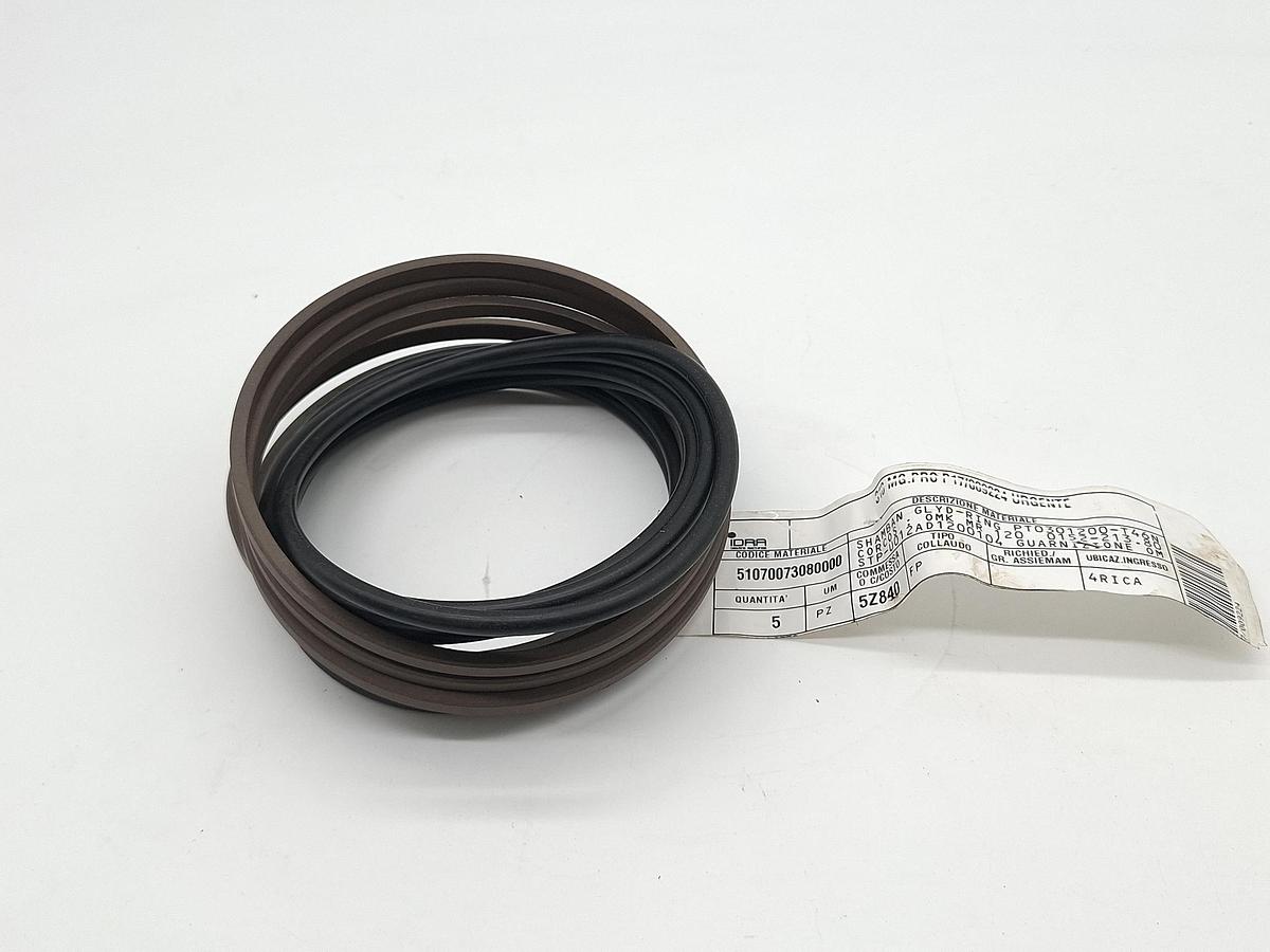 3 Stück Kolbendichtung für d120mm,  104,5/120x6,3, PT0301200-T46N, Trelleborg, neu -50%