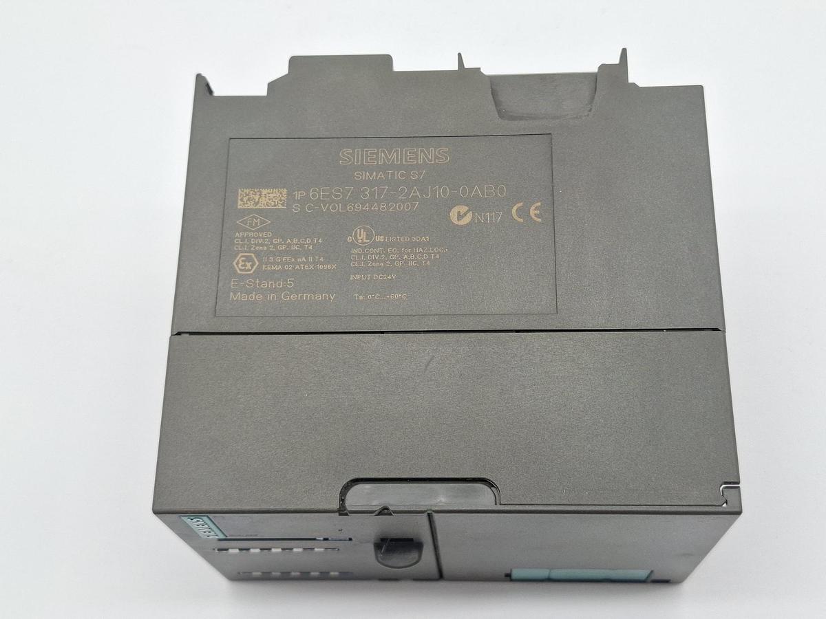 Gebraucht CPU 317-2DP, 6ES7 317-2AJ10-0AB0, Siemens, gebraucht-Funktionszusicherung