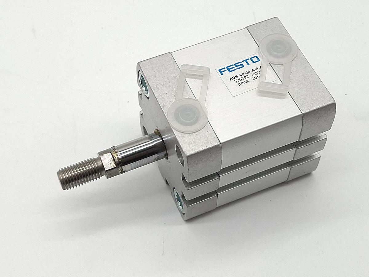 2 Stück Kompaktzylinder, Hub 20mm, ADN-40-20-A-P-A, 536292, Festo, neu