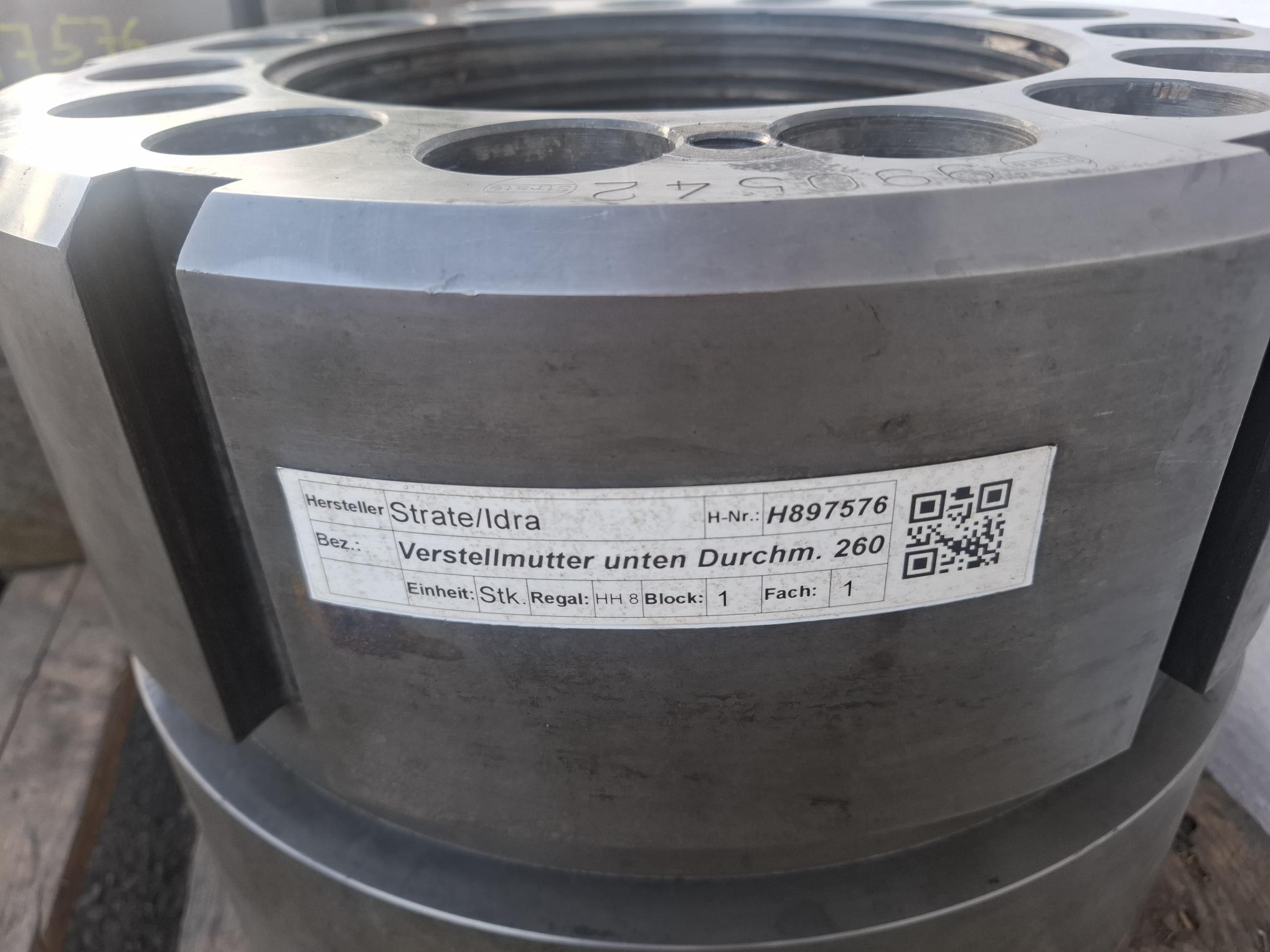 Gebraucht Verstellmutter für Druckgussmaschine IDRA OL1800, TR260x9, 990542, Idra, gebraucht-Top