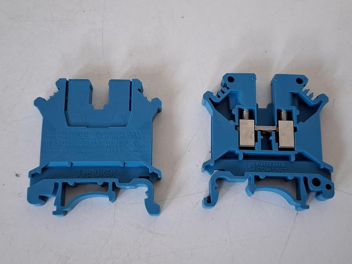 49 Stück Reihenklemmen, UK5 N BU, Phönix, neu