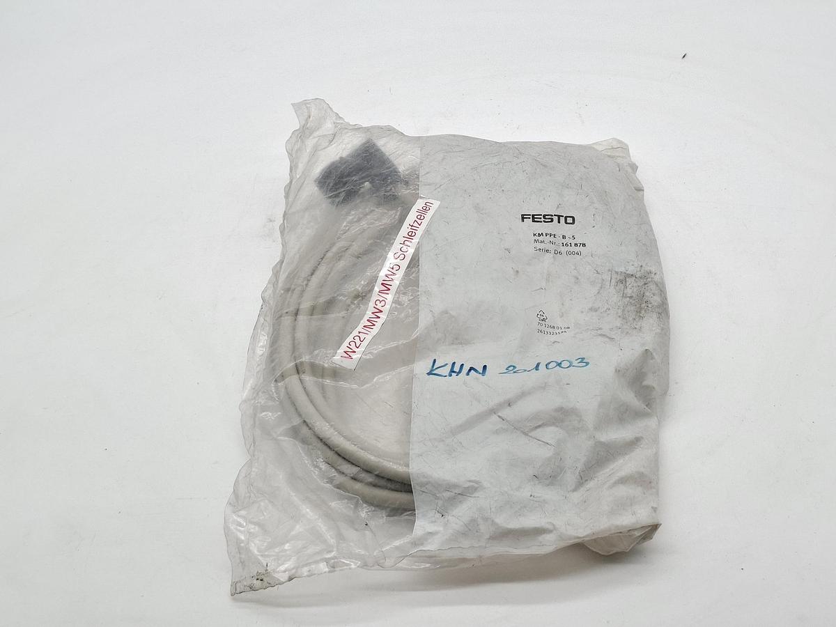 Steckdosenleitung, 4m, KM PPE-B-5, 161878, Festo, neu