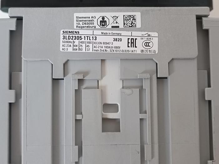Gebraucht Lasttrennschalter, 160A, 75KW, 3LD2305-1TL13, Siemens, neuwertig -50%
