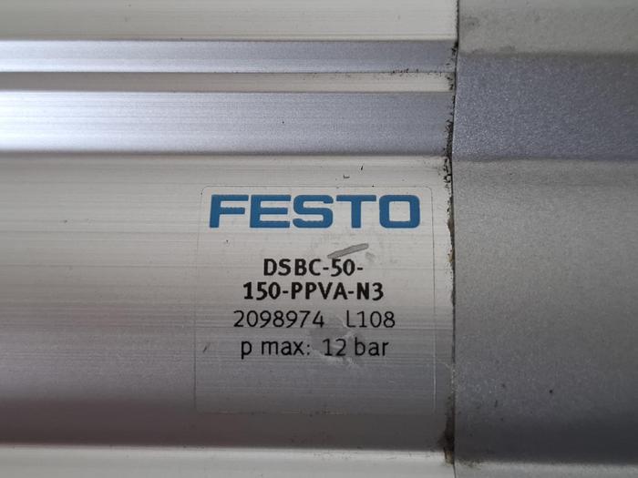 Gebraucht Pneumatik Flanschzylinder, DSBC-50-150-PPVA-N3, 2098974, Festo, gebraucht