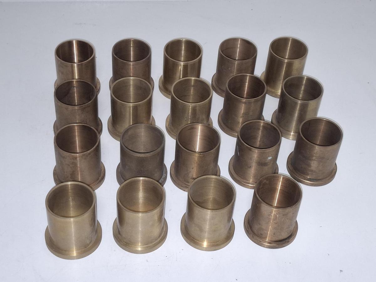 2 Stück Gleitlager Bundbuchse Bronze, D42/38mm, , neu