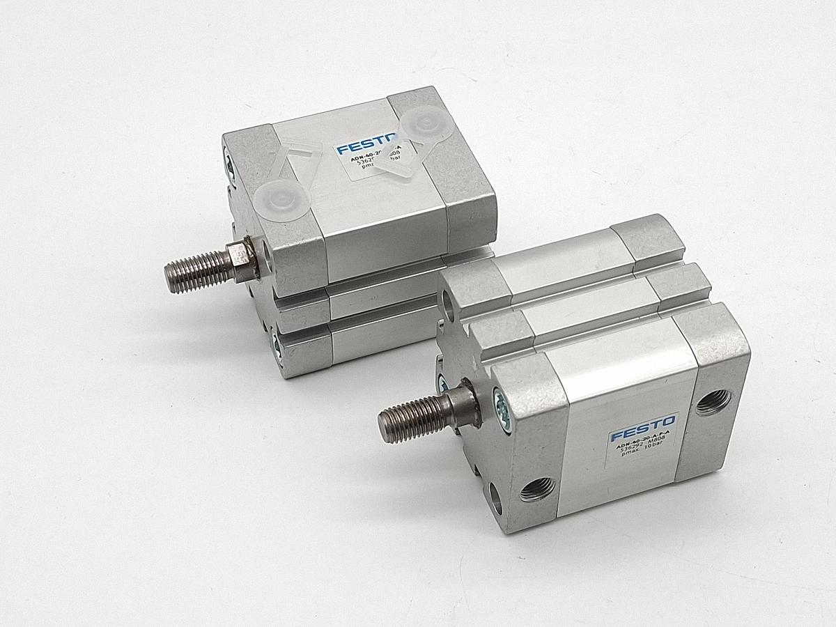 2 Stück Kompaktzylinder, Hub 20mm, ADN-40-20-A-P-A, 536292, Festo, neu