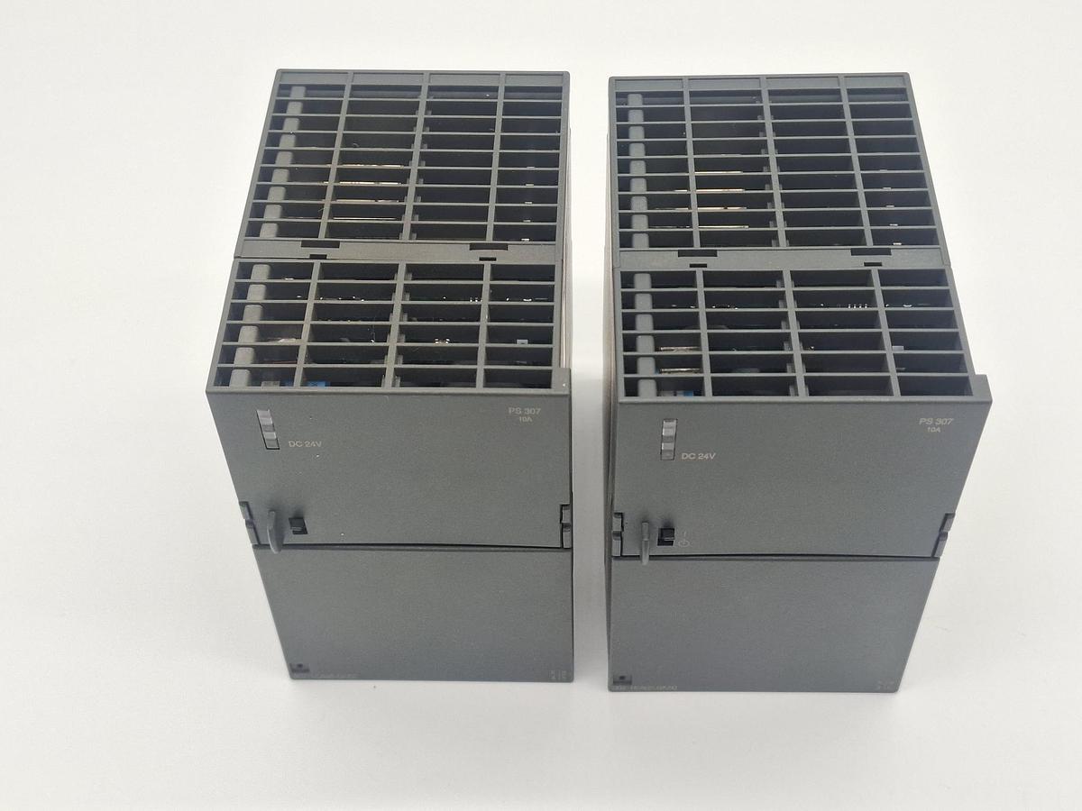 Gebraucht 2 Stück Stromversorgung PS307, 6ES7 307-1KA02-0AA0, Siemens, gebraucht-Funktionszusicherung