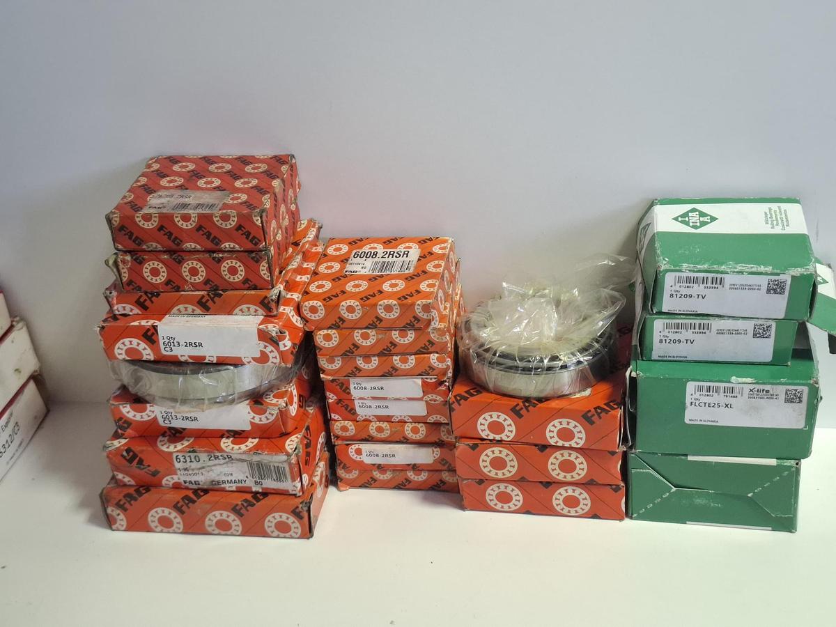 Konvolut 180 Stück Wälzlager, SKF, FAG, INA , neuwertig