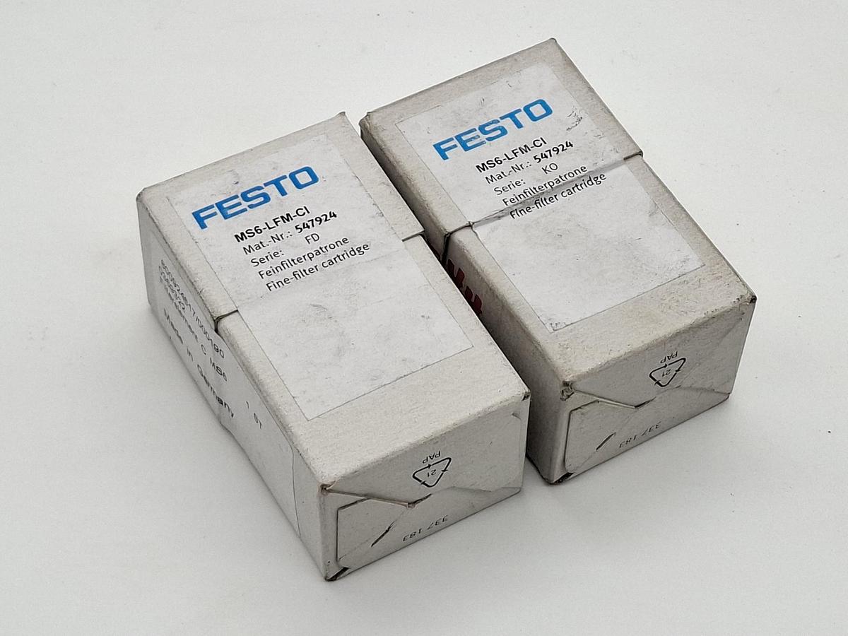 Feinfilterpatrone, 547924, MS6-LFM-CI, Festo, neu