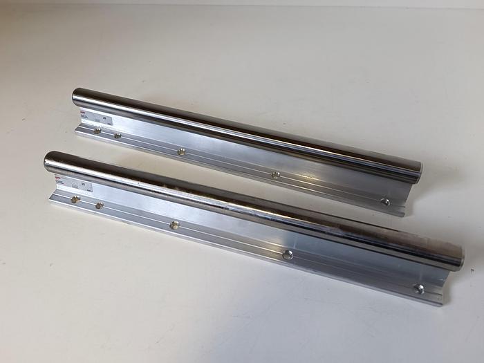 2 Stück Linearführung Welle+Tragschiene, 345mm, D20mm, WM-20-AFE1, Rexroth, neu