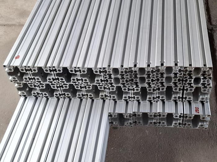 Gebraucht Aluminiumprofil, 50m, nur € 25/m, 90x90 L B Typ Nut 10 leicht, , gebraucht-Top
