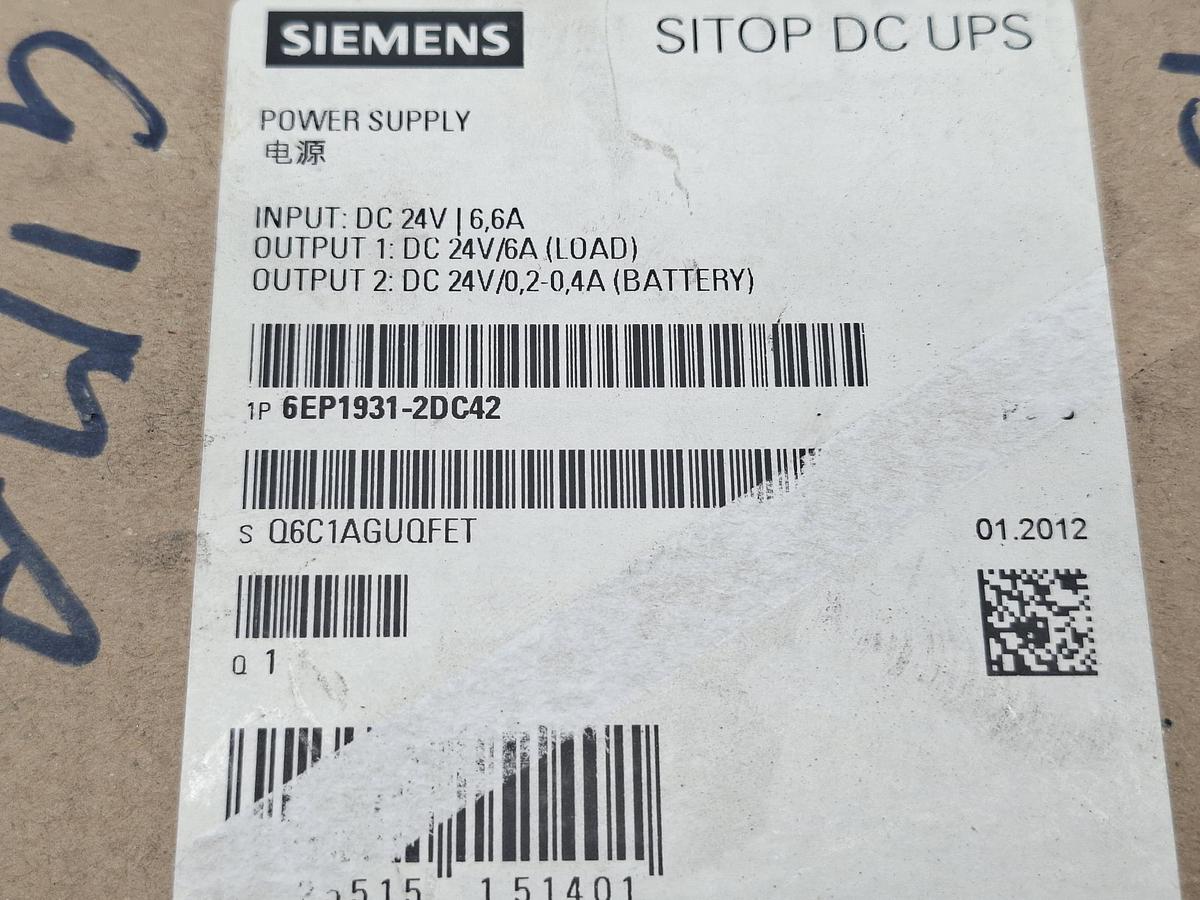 Sitop DC UPS Modul, 6EP1 931-2DC42, Siemens, neu
