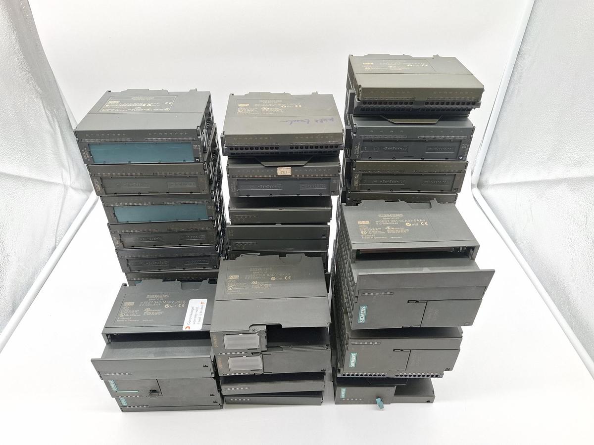 Gebraucht 35 Stück S7 Module gemäß Liste, nur a € 6,2, 6ES/…, Siemens, gebraucht