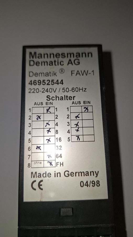 Überlastauswerter, FAW-1, 46952544, Demag, neu
