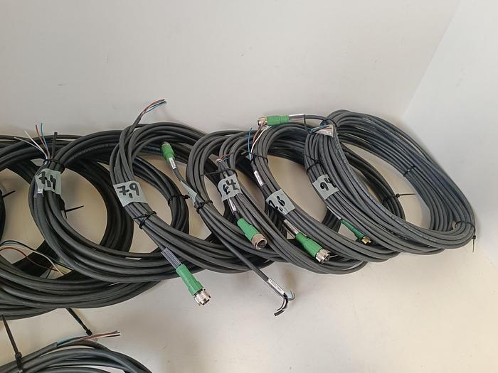 Gebraucht 20 Stück Sensorkabel mit M12 Steckverbinder Buchse, 5x0,34, 1509128, Phönix, gebraucht-Top