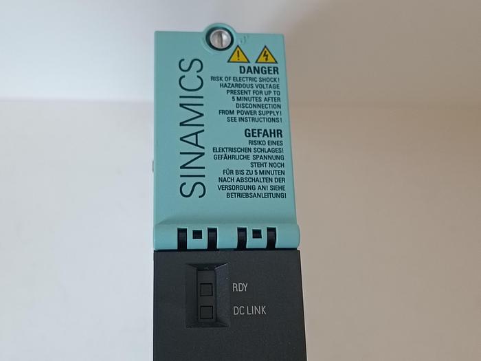 Gebraucht Doppelmotormodul, SINAMICS, 2x3A, 6SLE120-2TE13-0AD0, Siemens, neuwertig -40%