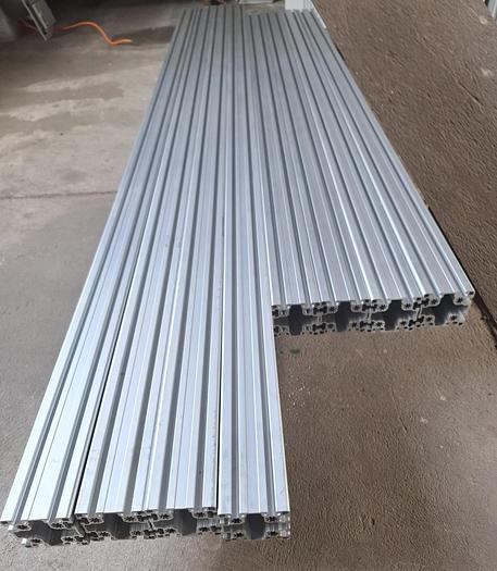 Gebraucht Aluminiumprofil, 50m, nur € 25/m, 90x90 L B Typ Nut 10 leicht, , gebraucht-Top