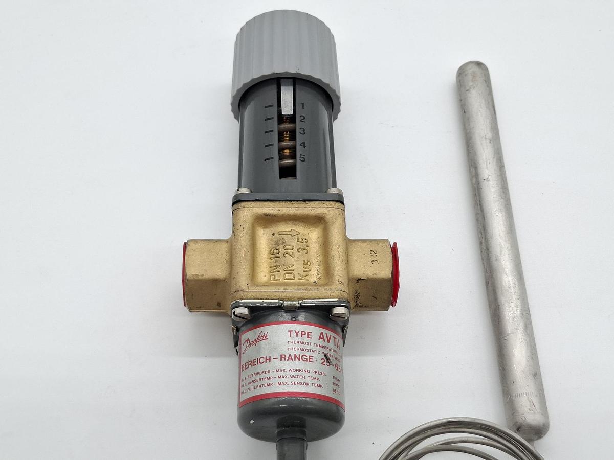 Temperaturregler, 25-65°C, Kvs 3,5, 3/4", AVTA 20, 003N3162, Danfoss, neuwertig
