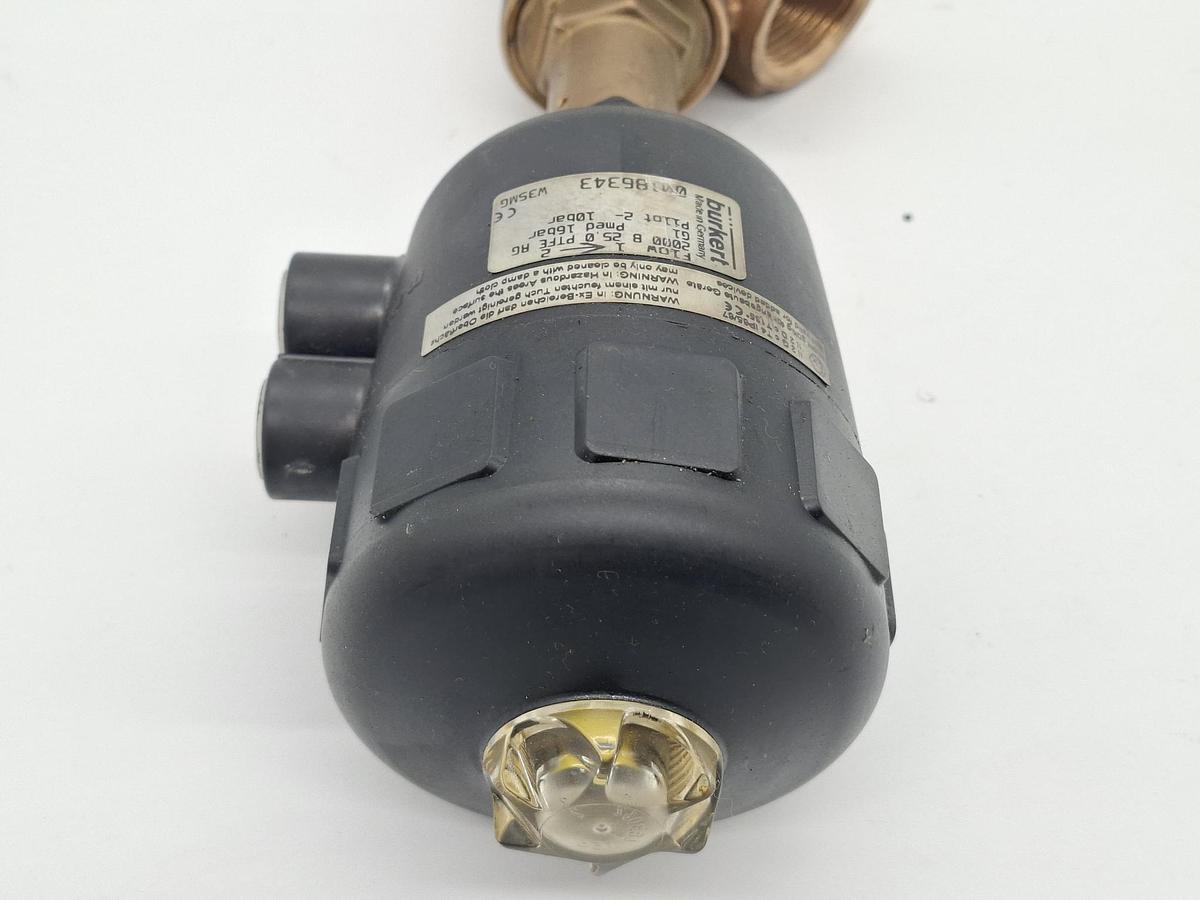 Schrägsitzventil, 2000 B PTFE RG, 16bar, DN25, PN25, G1", 186343, Bürkert, neuwertig