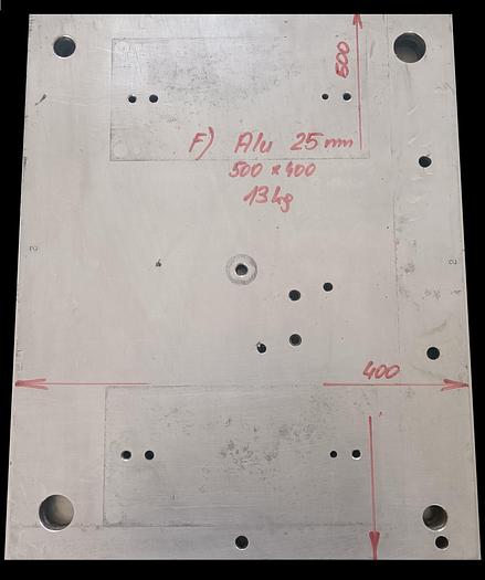 Gebraucht Aluminiumplatten, Konstruktionsalu, Preis -70%, gemäß Fotos, , gebraucht