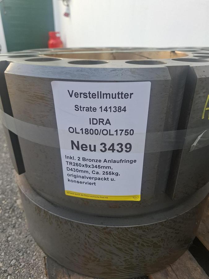Verstellmutter für Druckgussmaschine IDRA OL1800, TR260x9, 141384, Idra, neu