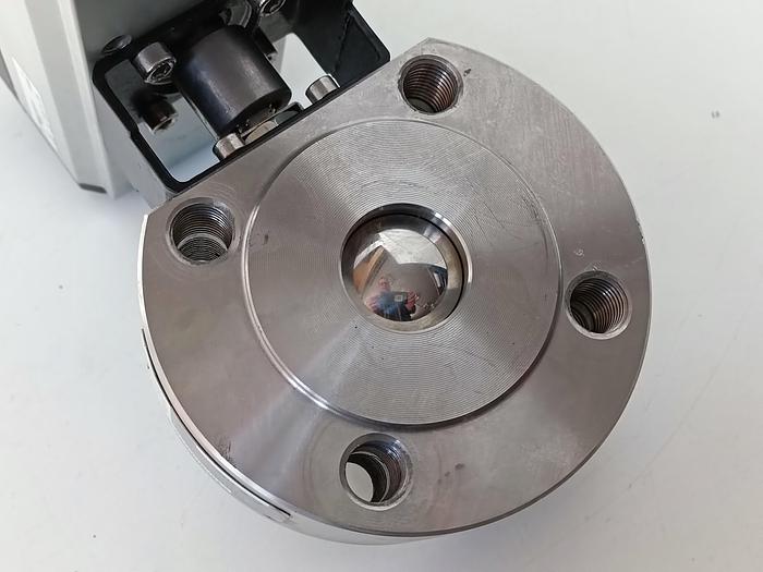 Gebraucht Edelstahl Kompakt Kugelhahn mit Pneumatikantrieb, getestet, DN32, Omol, gebraucht