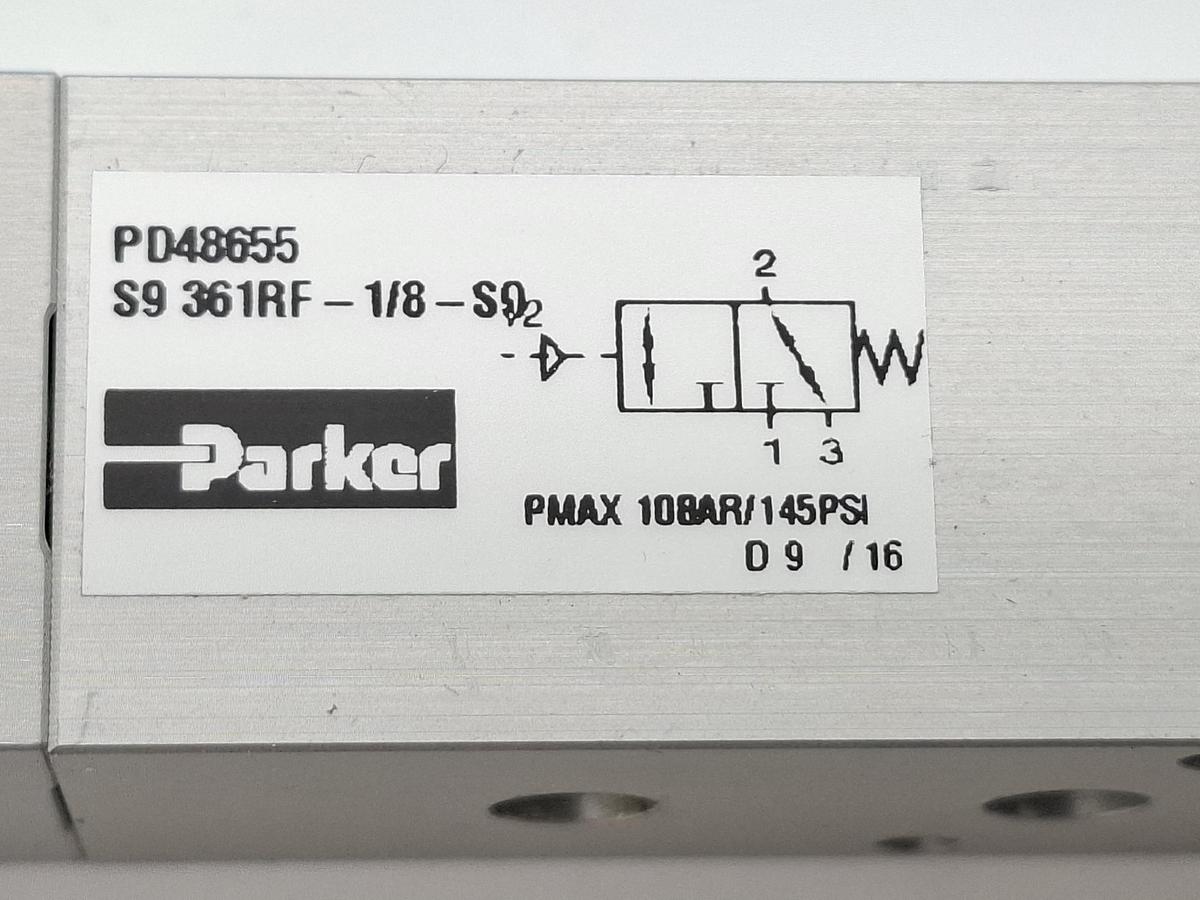 Ventil, PD48655, 3/2-WV/S9 361RF-1/8-SO, Parker, neu