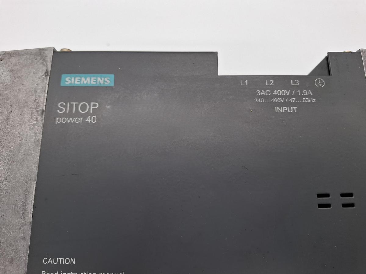 Gebraucht SITOP power 40, 230/400V -> 24V DC 40A, 6EP1437-1SL11, Siemens, gebraucht