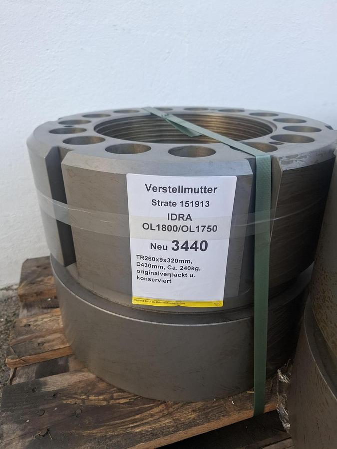 Verstellmutter für Druckgussmaschine IDRA OL1800, TR260x9, 151913, Idra, neu