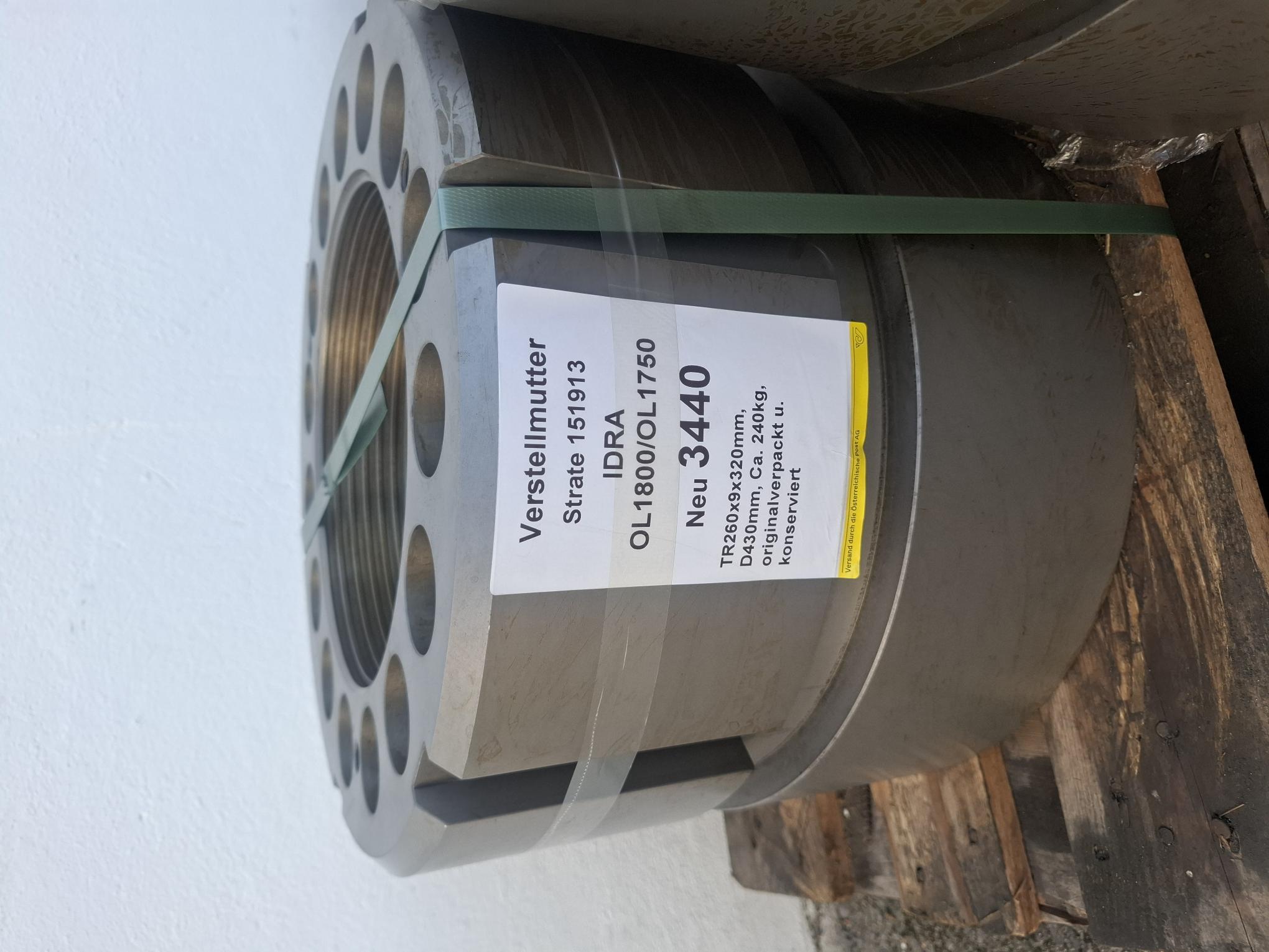 Verstellmutter für Druckgussmaschine IDRA OL1800, TR260x9, 151913, Idra, neu