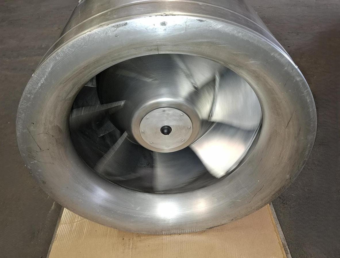 Gebraucht Hochdruck Rohrventilator aus Alu, AD710mm, TDE 500 D4, Ruck, gebraucht