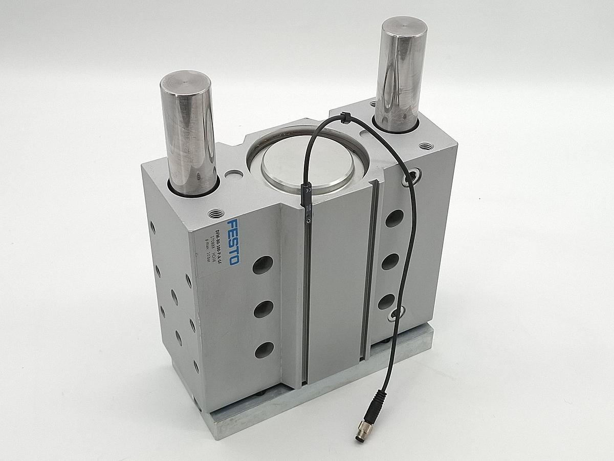 Doppelt geführter Zylinder, Hub 100mm, DFM-80-100-P-A-GF, 170888, Festo, neu