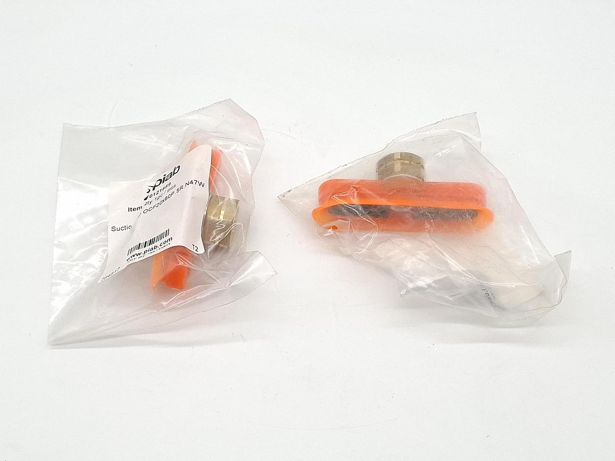 2 Stück Saugnapf, OCF20x80P.5R.N47W, Piab, neu