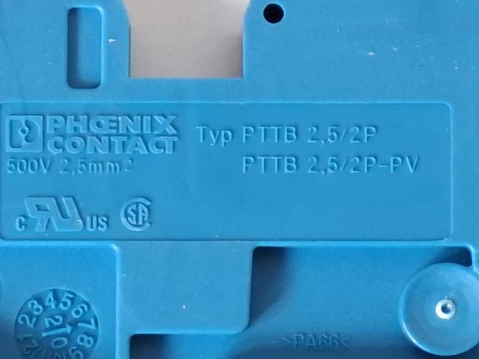 1 Set=124 Stück, Reihenklemmen + Zubehör, PTP 2,5, Phönix, neuwertig