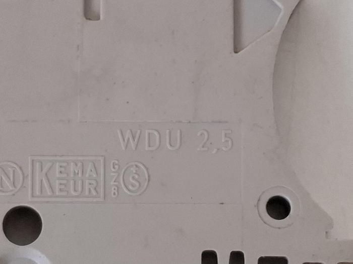 Gebraucht 1 Set=124 Stück, Reihenklenmmen, WDU2,5, 4, 6, Weidmüller, gebraucht