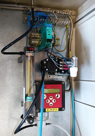 Gebraucht Komplette Gas Messstation, Gaswarnmessgerät, Polytron IR Ex, Dräger, gebraucht