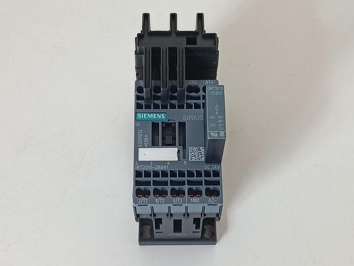 Gebraucht 3 Stück Schütz Sirius + Anbauteile, 3RT2015-2BB41, Siemens, neuwertig -40%