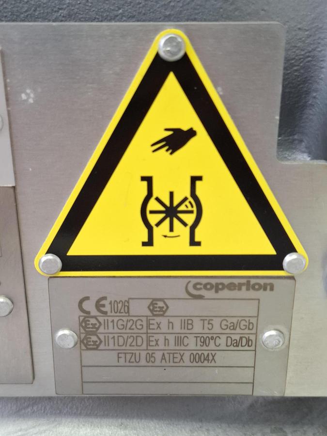 Ex geschützte Zellradschleuse für Granulat ZRD 200 1-5-GC, Coperion, neu -40%