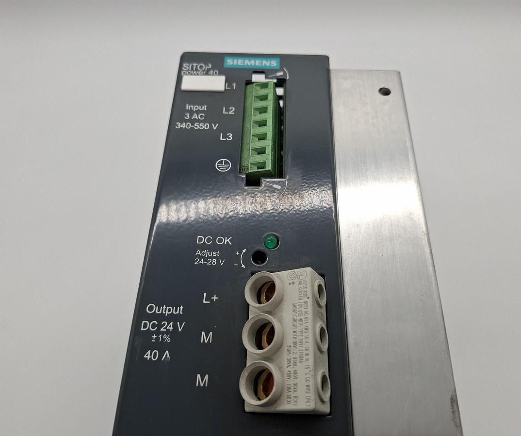 Gebraucht SITOP power 40, 400V / 480V -> 24V DC 40A, 6EP1437-1SH01, Siemens, gebraucht