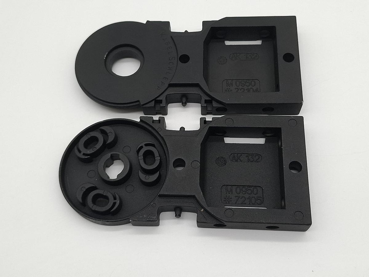 2 Stück Endplattenpaare = 4 Stück, Aluminium, 72104 + 72105, Kabelschlepp, neu